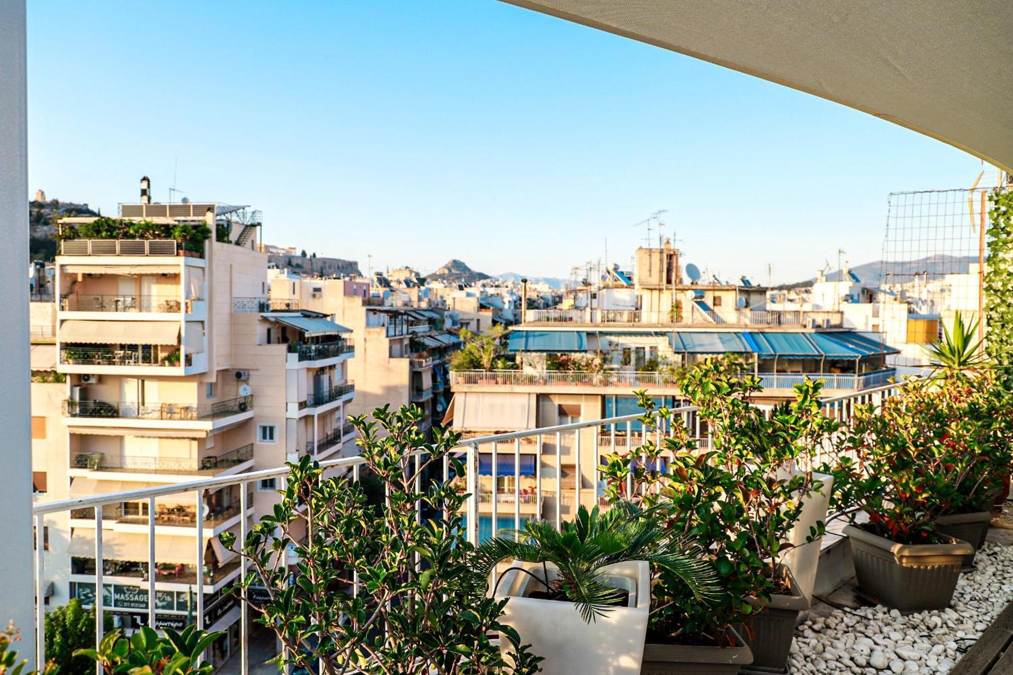 Renovated Apartment With Roof Garden Access, 15 M Walk To Acropolis เอเธนส์ ภายนอก รูปภาพ