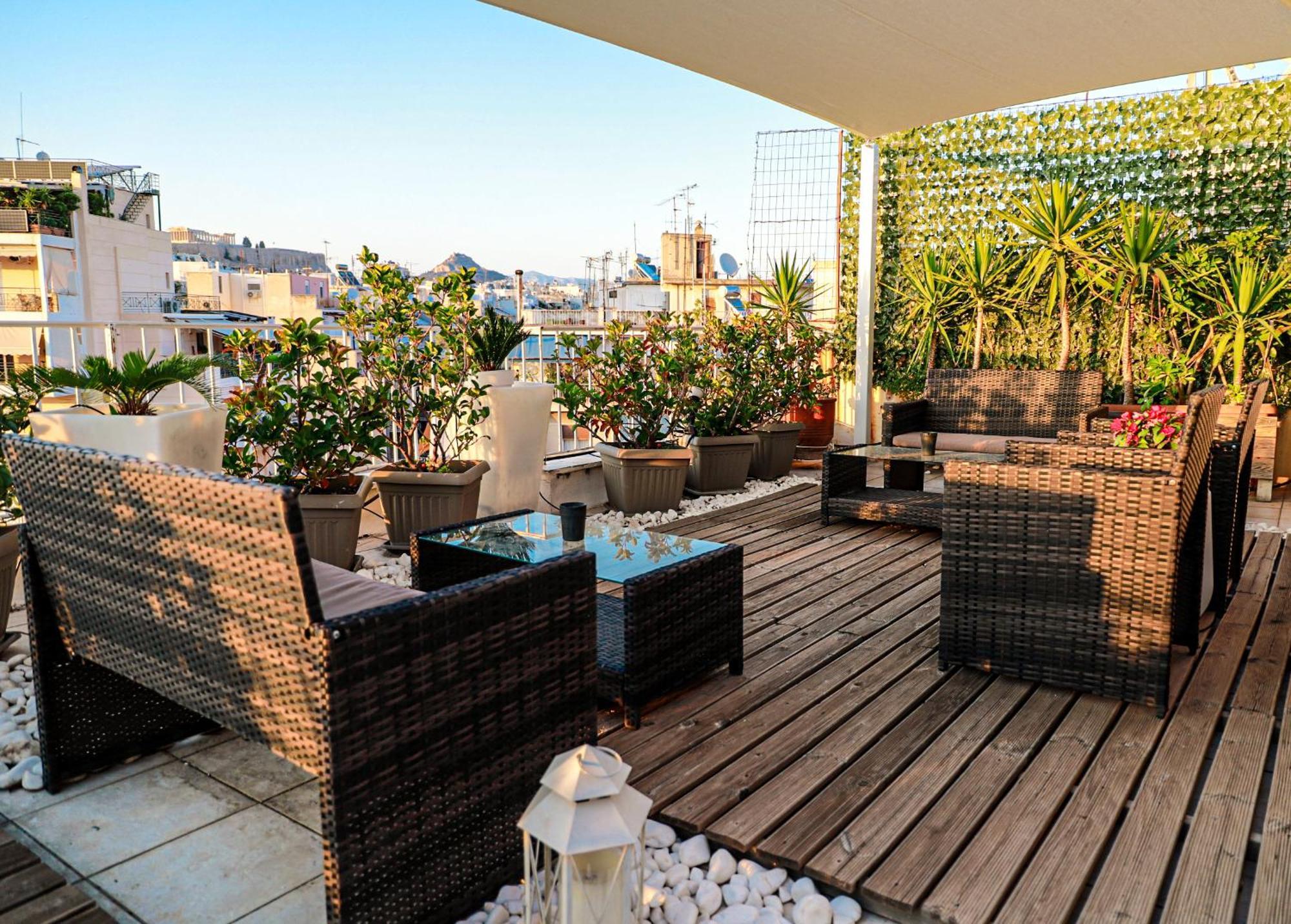 Renovated Apartment With Roof Garden Access, 15 M Walk To Acropolis เอเธนส์ ภายนอก รูปภาพ